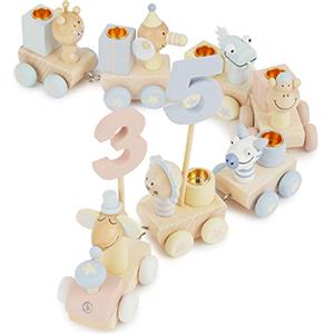 BIECO | Trenino Legno | Trenino Legno Bambini | Trenino per Bambini | Porta Candele in Legno | portacandele in Legno | Treno di Legno | Treno Legno | trenini Legno | Trenino Porta Candele