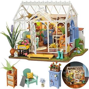 Rolife Casa delle Bambole Casa in Miniatura Regalo di Natale Compleanno per Donne e Ragazze Kit di Modelli per Adulti da Costruire con Accessori (Dreamy Garden)