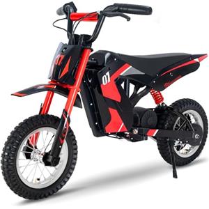 EVERCROSS EV12M Motocicletta elettrica per bambini, Moto Elettrica con Motore 300W, Modalità di Velocità 8/12/25 KMH, 15KM Long-Range, Pneumatico 12'', Moto Cavalcabile per Età 3-12 Bambini
