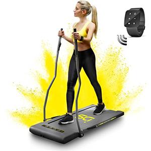 IDS W6 Tapis Roulant Elettrico Salvaspazio, 3 in 1, Brand ITALIANO, CAMMINATA + CORSA + NORDIC WALKING, Super Slim 11,5 CM, 8 km/h, 6 Programmi, Telecomando da polso, Garanzia e Assistenza ITALIA