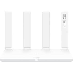 HUAWEI WiFi AX3 Router Wi-Fi 6 intelligente da 3.000 Mbps Larghezza Banda Maggiore 160 MHz Gestione Wi-Fi SmartHome,Ampia Copertura con HarmonyOS Mesh+, Adattamento Automatico WAN/LAN Gigabit, Bianco