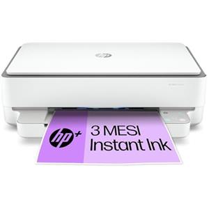 HP Envy 6020e 223N4B, Stampante Multifunzione a Getto d'Inchiostro A4 a Colori, Stampa Fronte e Retro Automatica, 20 ppm, Wi-Fi, HP Smart, 3 Mesi di Inchiostro Instant Ink Inclusi con HP+, Bianca