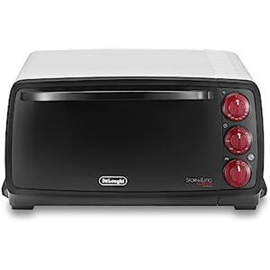 De'Longhi EO14552.W Sfornatutto Mini, Forno elettrico, Capacità 14L, 3 Funzioni di Cottura, Timer con Spegnimento automatico, Friggitrice ad Aria, Luce Forno Pronto, Potenza 1400w, Bianco