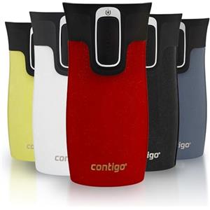 Contigo West Loop Mini Autoseal Tazza Termica| Tazza termica da viaggio in acciaio inossidabile | Tazza thermos caffe | Tazza da caffè da asporto con coperchio facile da pulire | Goji Berry | 300 ml