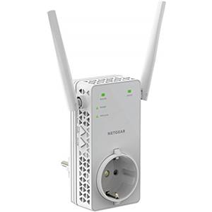 NETGEAR Ripetitore WiFi Potente per Casa (EX6130) - WiFi Repeater, Passthrough Speed - AC1200 - Pass-through Socket Compatibile con Modem Fibra e ASDL