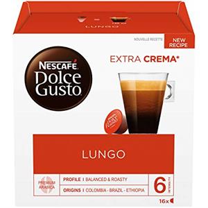 NESCAFÉ DOLCE GUSTO Nescafé Dolce Gusto Caffè Lungo, 6 Confezioni da 16 Capsule (96 Capsule)