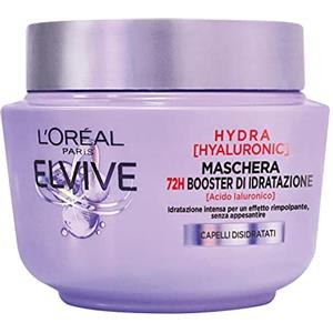 L'Oréal Paris Elvive Maschera Hydra Hyaluronic, 72H Idratazione Profonda, con Acido Ialuronico, 300 ml