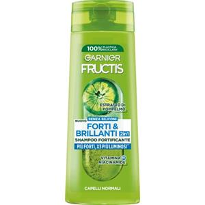 Garnier Fructis Shampoo Fortificante, Per Capelli Normali, Per Capelli Forti e Luminosi, Con Estratto di Pompelmo e Vitamina B6, Forti & Brillanti, 250 ml