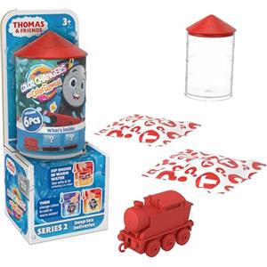 Thomas & Friends Il Trenino Thomas - Collezione misteriosa locomotive Color Reveal, include 1 trenino a spinta, 2 vagoni merci e 2 pezzi di carico a sorpresa, giocattolo per bambini, 3+ anni, HNP80