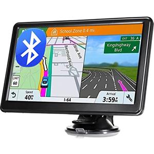 NAVRUF Bluetooth Navigatore Camion Camper 7 Pollici 2024 GPS Navigatore Satellitare Auto Autobus Taxi, Mappa 2D/3D, Aggiornamenti gratuiti delle mappe a vita