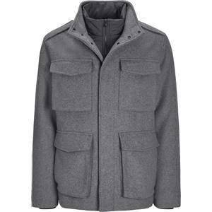 JACK & JONES CCALEX WOOL BLEND FIELD JACKET SN GREY MELANGE Cappotto Uomo