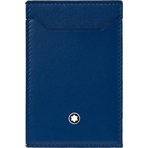 Montblanc / Meisterstück / custodia 3 scomparti / pelle blu e nera - 129684