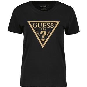 GUESS T-SHIRT LOGO GOLD DONNA
