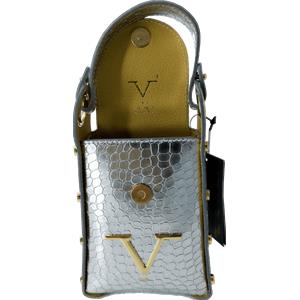 Borsa Donna V Versace Italia in Pelle Silver - Luxury Leather Bag Elegante e Raffinata