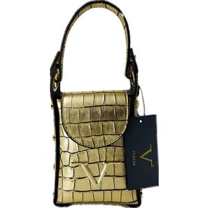 Borsa Donna V Versace Italia in Pelle Gold - Luxury Leather Bag Elegante e Raffinata