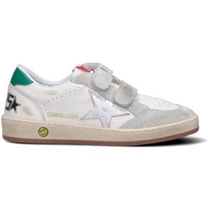 GOLDEN GOOSE - BALL STAR STRAP Sneaker ragazzo bianca in pelle