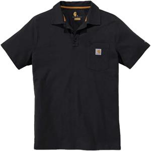 CARHARTT FORCE COTTON POLO BLACK