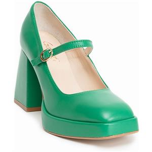 Galieti Mary Jane in pelle con plateau tacco 9,5cm