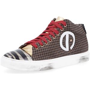 Ebarrito Sneaker stringate in pelle patchwork