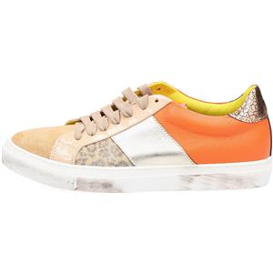 Ebarrito Sneaker in pelle con pellami patchwork