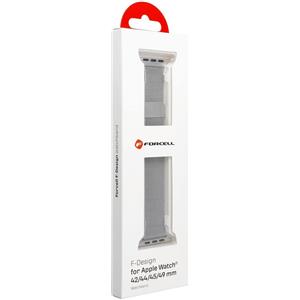 FORCELL CINTURINO FA03 LOOP MAGNETIC PER APPLE WATCH 1-2-3-4-5-6-7-8-9 SE ULTRA 42-44-45-49mm SILVER