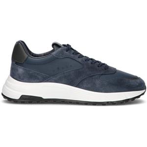 HOGAN - HYPERLIGHT Sneaker uomo blu in suede