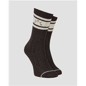 Varley Calzini Marroni Con Cashmere Da Donna Varley Malissa Plush Wide Rib Sock