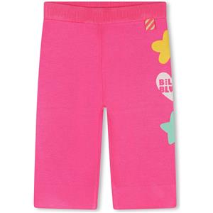 Pantalone Billieblush in filo fucsia con stampe laterali