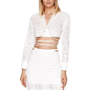 Patrizia Pepe Blusa Donna cropped Bianco