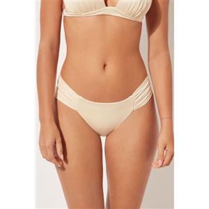 Calzedonia Brasiliana Con Drappeggio Costume Shiny Satin