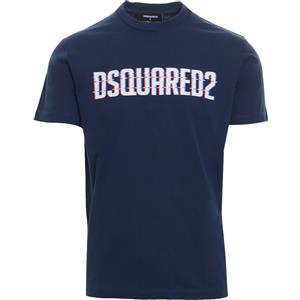DSQUARED2 T-shirt Primavera/Estate Cotone Blu M