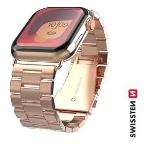 Swissten Metal band for apple watch 42-44 mm rose gold