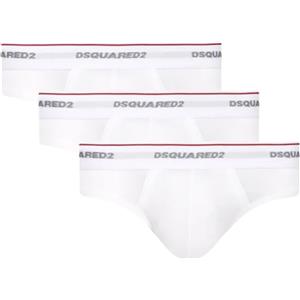 DSQUARED2 Confezione da 3 slip di colore Bianco