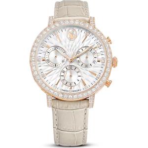 Swarovski Orologio Matrix Tennis in pelle beige Donna Swarovski