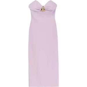 ELISABETTA FRANCHI TUBINO IN CREPE FLUIDO CON MACRO FIOCCO - AB76951E2 - quarzo