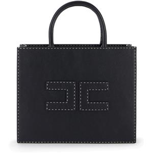 ELISABETTA FRANCHI BORSA MEDIA CON IMPUNTURE A CONTRASTO - BS09A51E2 - curry