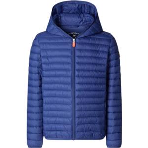 Giacca Save The Duck con zip e cappuccio di colore blu elettrico