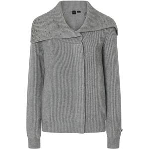 Pinko Cardigan collo alto misto cachemire con cristalli