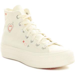 Converse Sneakers Donna Converse Chuck Taylor All Star Lift Hi Bianco