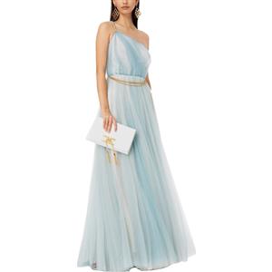 ELISABETTA FRANCHI ABITO RED CARPET IN TULLE MONOSPALLA - AB46332E2 - nero