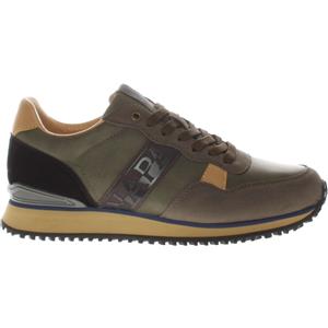Napapijri Sneaker Cosmos in pelle taupe green