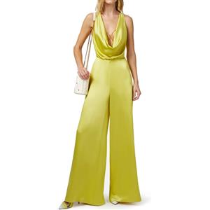 ELISABETTA FRANCHI TUTA IN CREPE FLUIDO CON ACCESSORIO REGGISENO - TU02042E2 - cedro