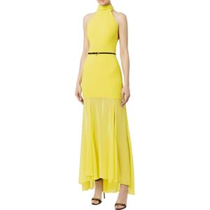 ELISABETTA FRANCHI ABITO ABITO RED CARPET IN CREPE CON SCOLLO ALL'AMERICANA - AB61142E2 - cedro