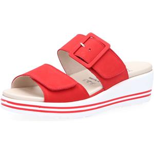 Vitaform Sandali in pelle a due fasce regolabili con velcro