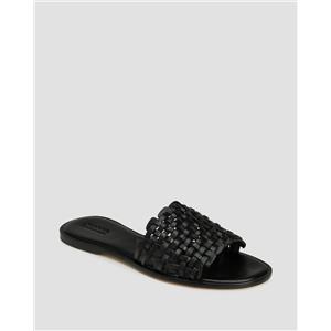 Dragon Diffusion Ciabatte In Pelle Da Donna Dragon Diffusion Zig Zag Nere