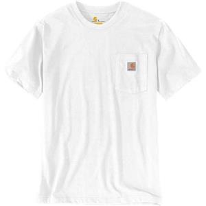 Carhartt Relaxed Fit Heavyweight Sl K87 Pocket T-Shirt M/M Bianca Uomo
