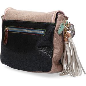 Ebarrito Borsa in pelle patchwork con tracolla