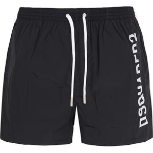Dsquared2 Side Logo Midi Swim Boxer Black/White