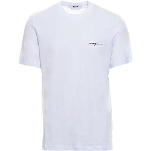 MSGM T-shirt Primavera/Estate Cotone Bianco S