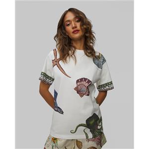 Alemais T-shirt In Cotone Organico Da Donna Alemais Bath House